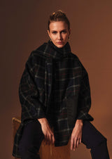 CAPPA TARTAN CON SCIARPA