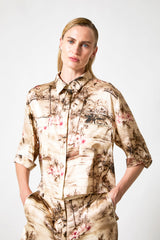 CAMICIA SETA MANICHE CORTE