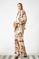 PANTALONE SETA CON PIPING