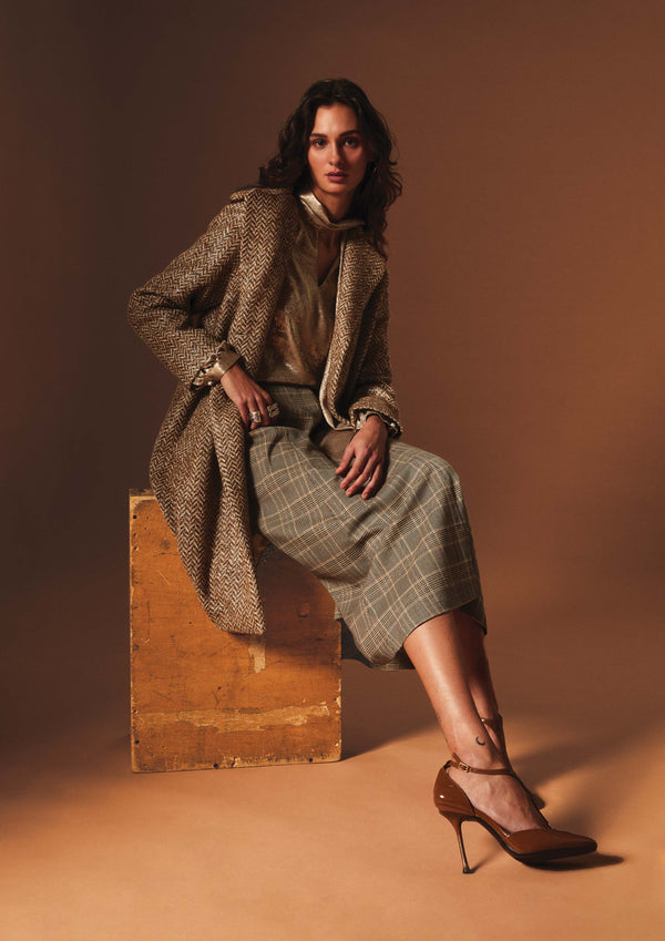 CAPPOTTINO SPINATO LUREX