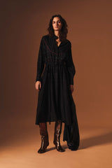 ABITO MIDI CON DOPPIA COULISSE