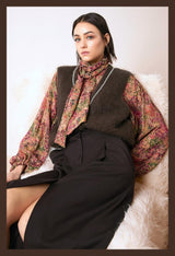 Knit mohair gilet