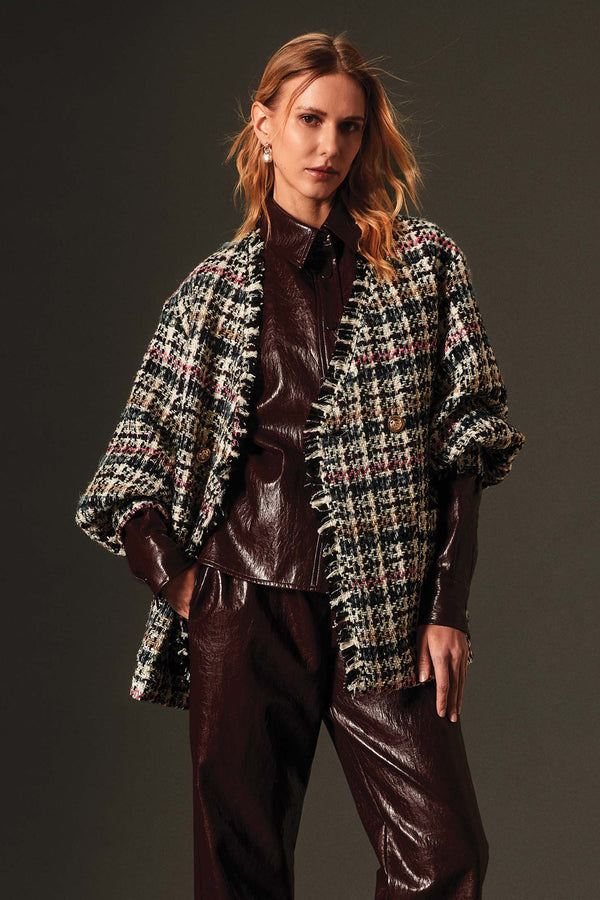GIACCA MANICHE BALL IN TWEED