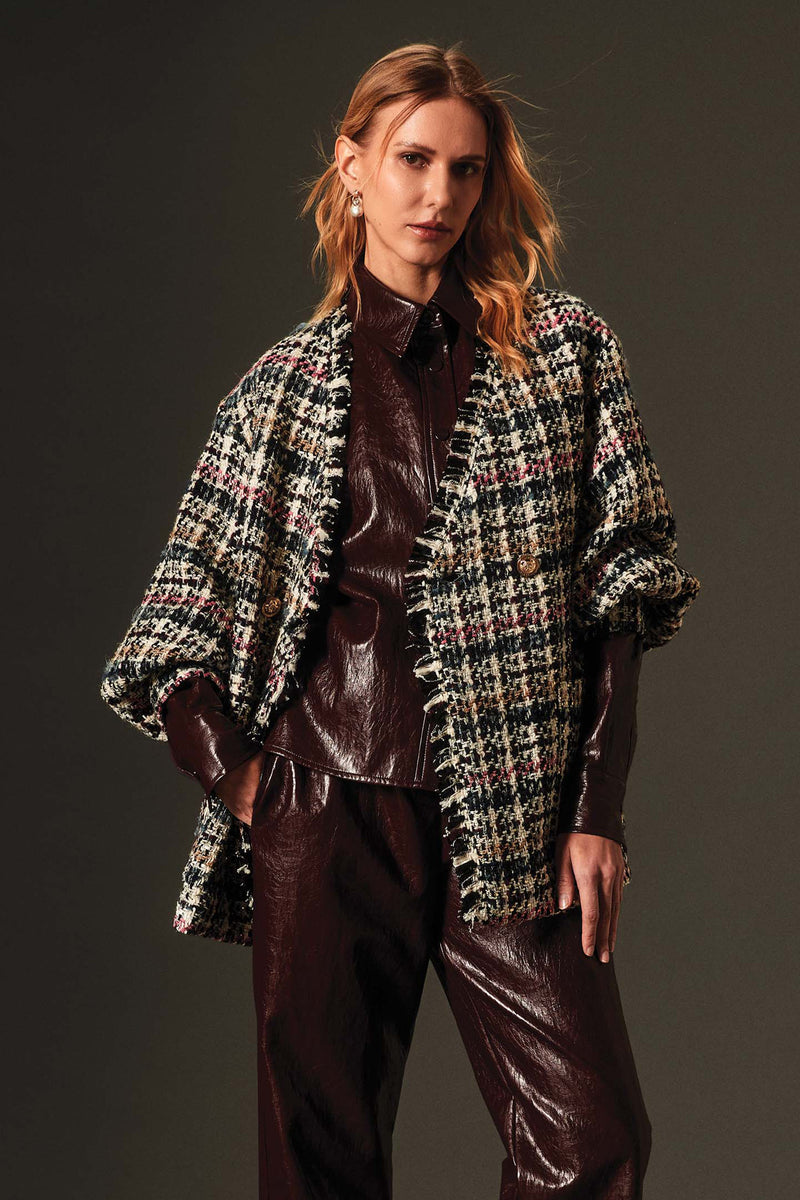 GIACCA MANICHE BALL IN TWEED