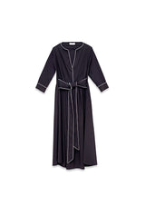 ABITO MIDI CON PIPING