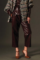 PANT IN PELLE VEGAN