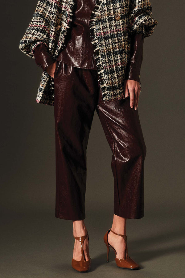 PANT IN PELLE VEGAN