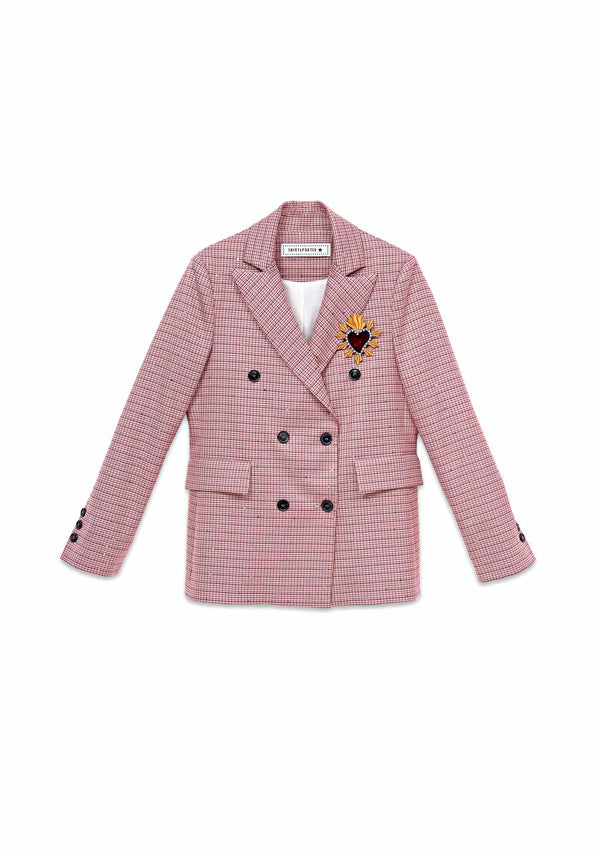 Blazer Doppiopetto in Pied-de-Poule