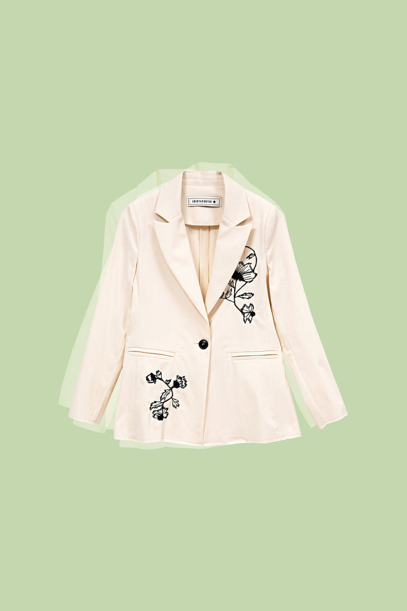 Blazer con ricamo Malva