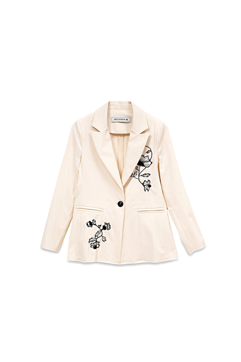 Blazer con ricamo Malva