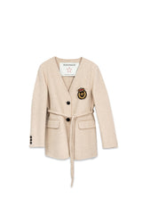 GIACCA LUNGA CON SPILLA