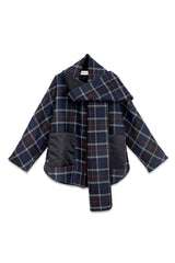 CAPPA TARTAN CON SCIARPA