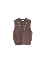 Knit mohair gilet