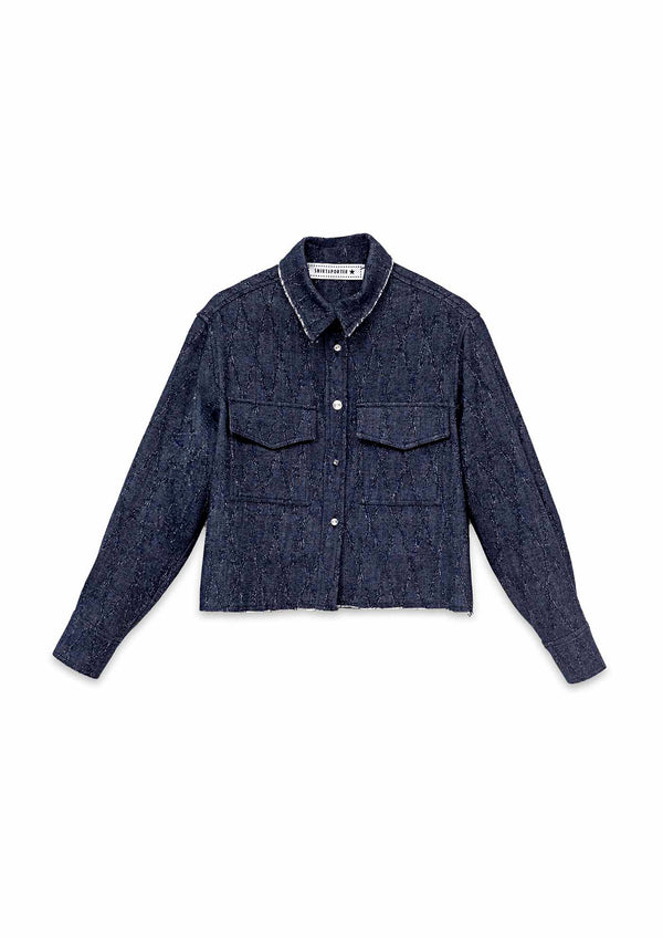 CAMICIA CROPP DENIM JACQUARD