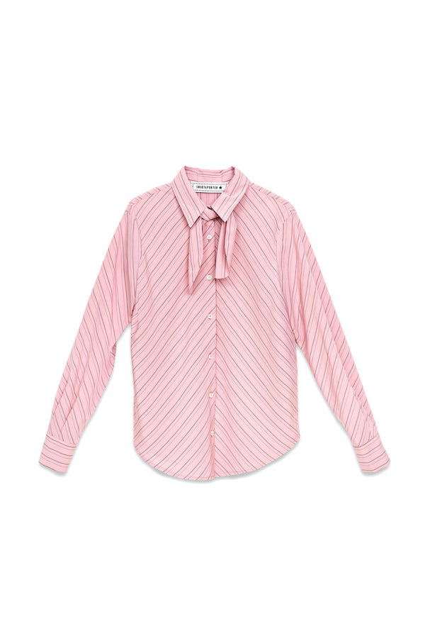 CAMICIA RIGHE CON FIOCCO