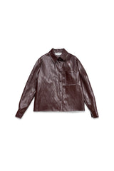 CAMICIA IN PELLE VEGAN