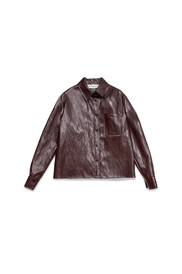 CAMICIA IN PELLE VEGAN