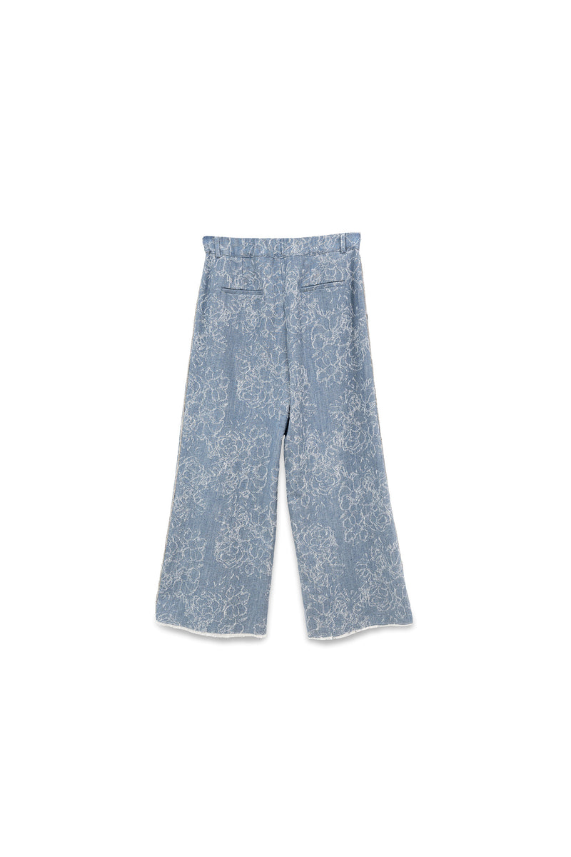 Pant in Denim con Cristalli