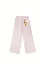 PANTALONE RIGHE CON TASCA SETA